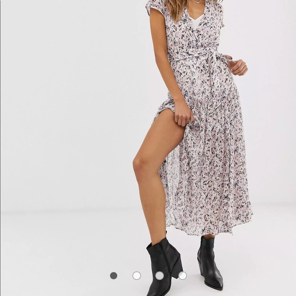 NWT AllSaints “Alex Freefall” dress chalk white L - Picture 4 of 10